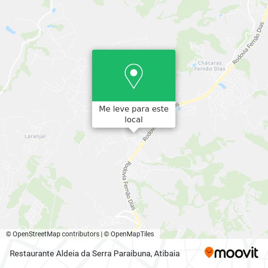 Restaurante Aldeia da Serra Paraibuna mapa