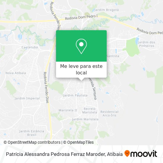 Patrícia Alessandra Pedrosa Ferraz Maroder mapa