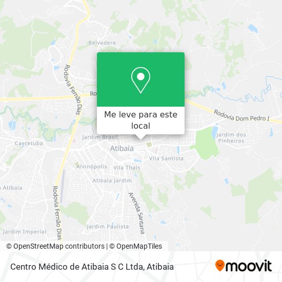 Centro Médico de Atibaia S C Ltda mapa