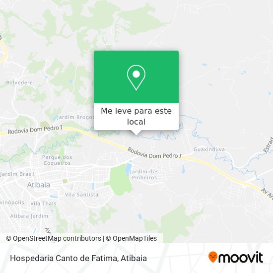 Hospedaria Canto de Fatima mapa