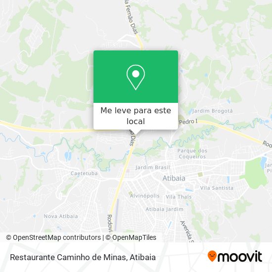 Restaurante Caminho de Minas mapa