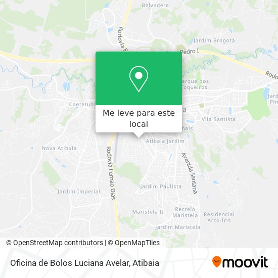 Oficina de Bolos Luciana Avelar mapa