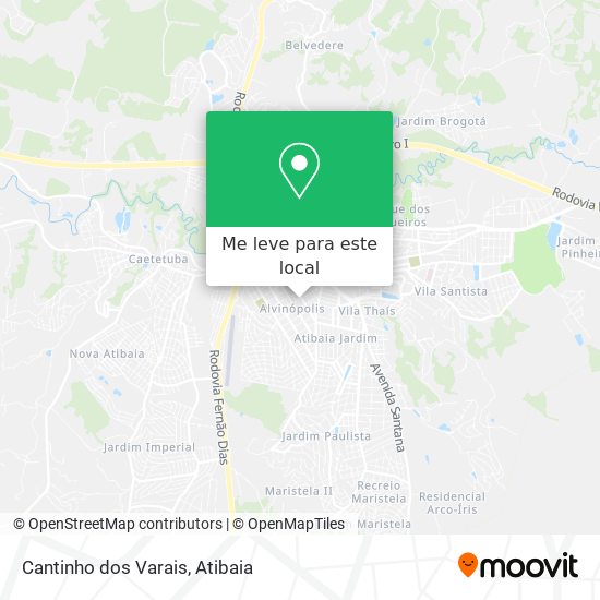 Cantinho dos Varais mapa