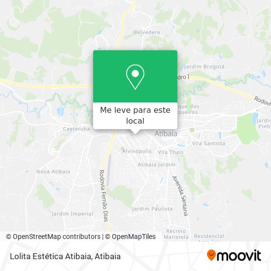 Lolita Estética Atibaia mapa