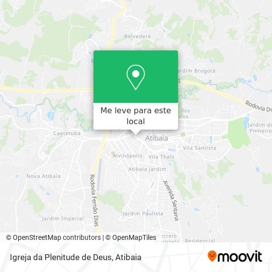 Igreja da Plenitude de Deus mapa