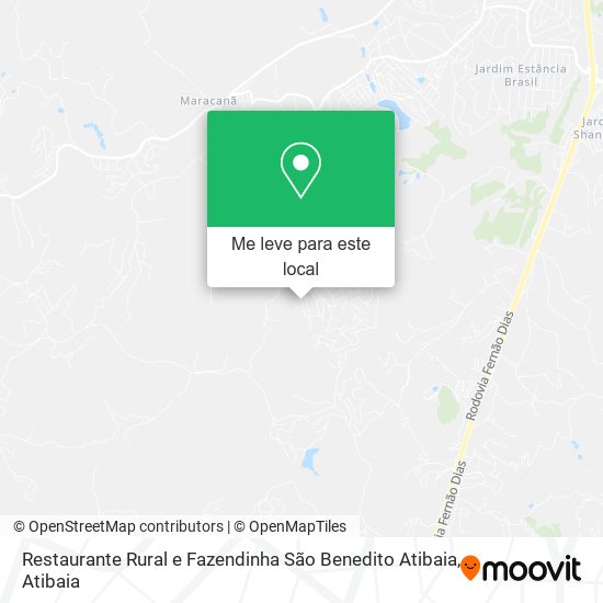 Restaurante Rural e Fazendinha São Benedito Atibaia mapa