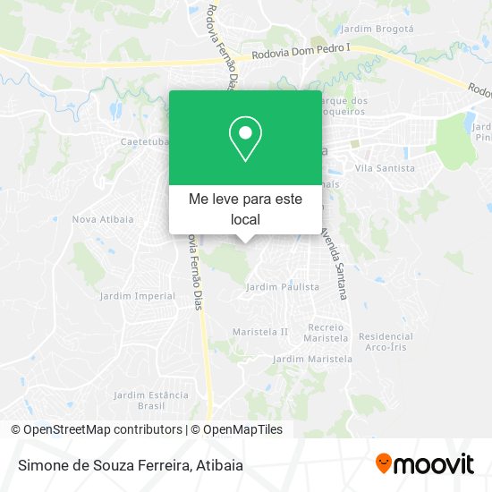 Simone de Souza Ferreira mapa
