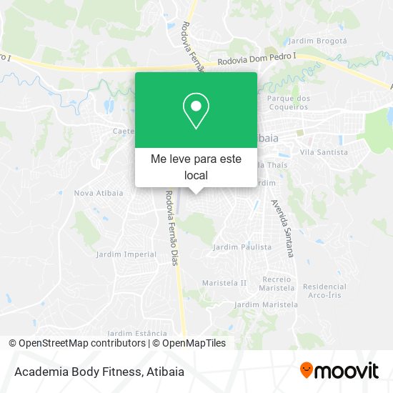 Academia Body Fitness mapa