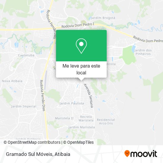 Gramado Sul Móveis mapa