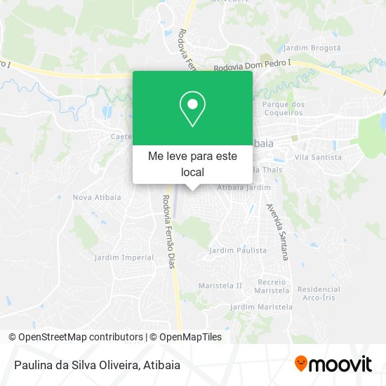 Paulina da Silva Oliveira mapa