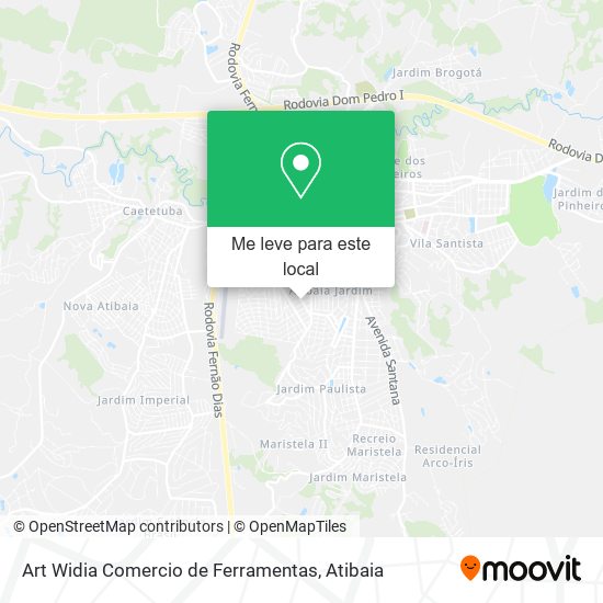 Art Widia Comercio de Ferramentas mapa