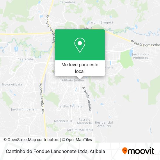 Cantinho do Fondue Lanchonete Ltda mapa
