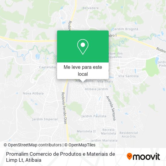 Promalim Comercio de Produtos e Materiais de Limp Lt mapa