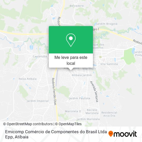 Emicomp Comércio de Componentes do Brasil Ltda Epp mapa
