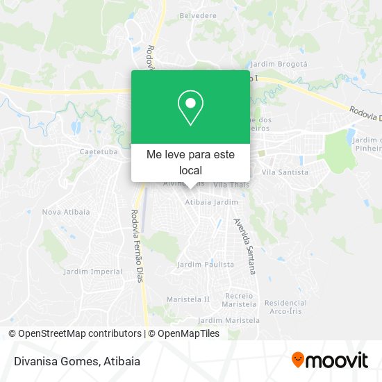 Divanisa Gomes mapa