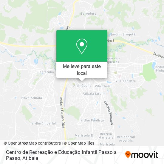 Centro de Recreação e Educação Infantil Passo a Passo mapa