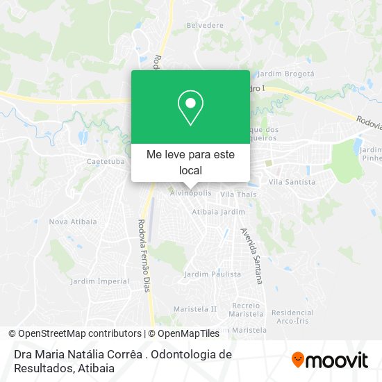 Dra Maria Natália Corrêa . Odontologia de Resultados mapa