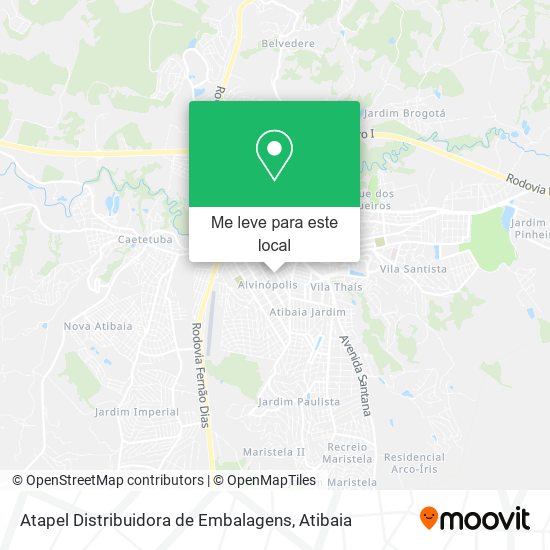 Atapel Distribuidora de Embalagens mapa