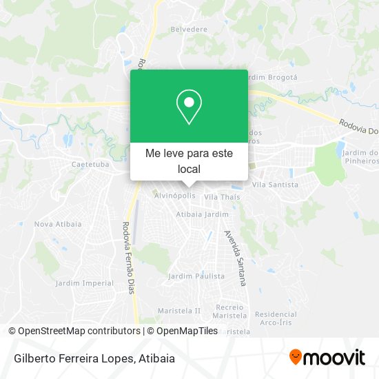 Gilberto Ferreira Lopes mapa