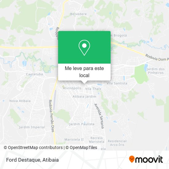 Ford Destaque mapa