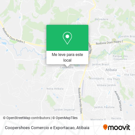 Coopershoes Comercio e Exportacao mapa