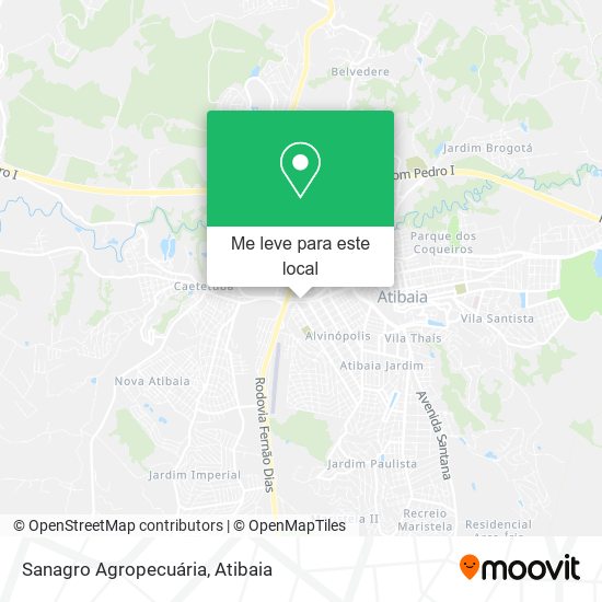Sanagro Agropecuária mapa