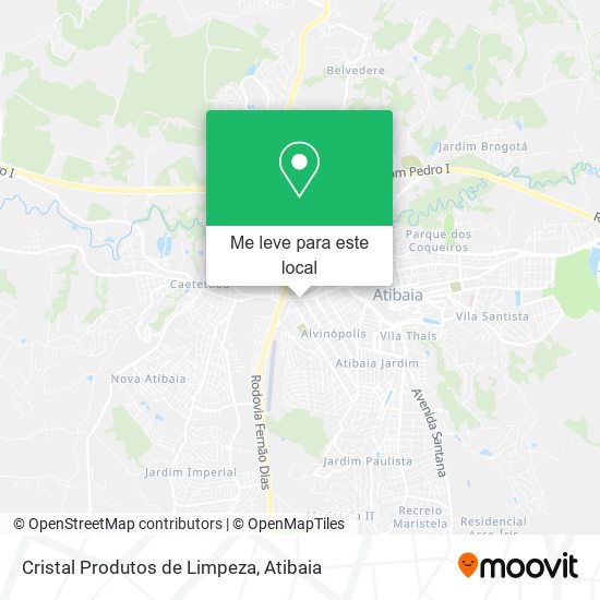 Cristal Produtos de Limpeza mapa