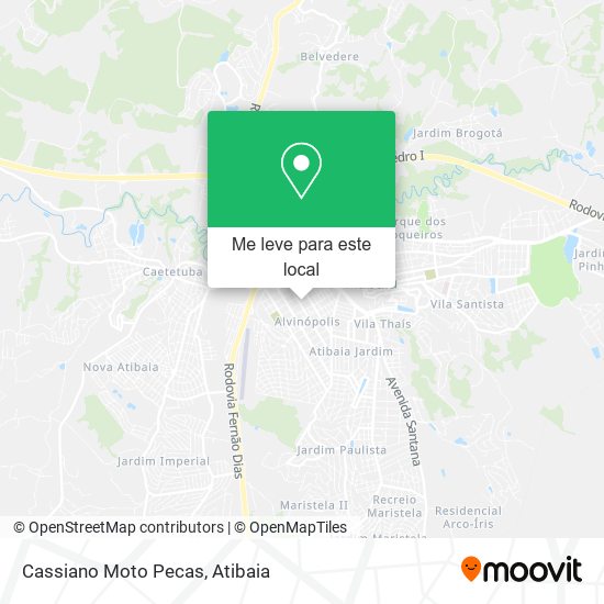 Cassiano Moto Pecas mapa