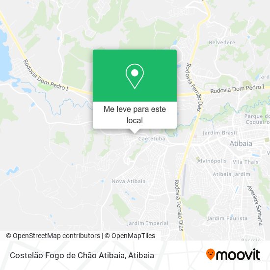 Costelão Fogo de Chão Atibaia mapa