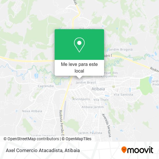 Axel Comercio Atacadista mapa