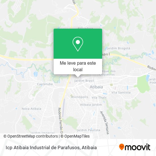 Icp Atibaia Industrial de Parafusos mapa