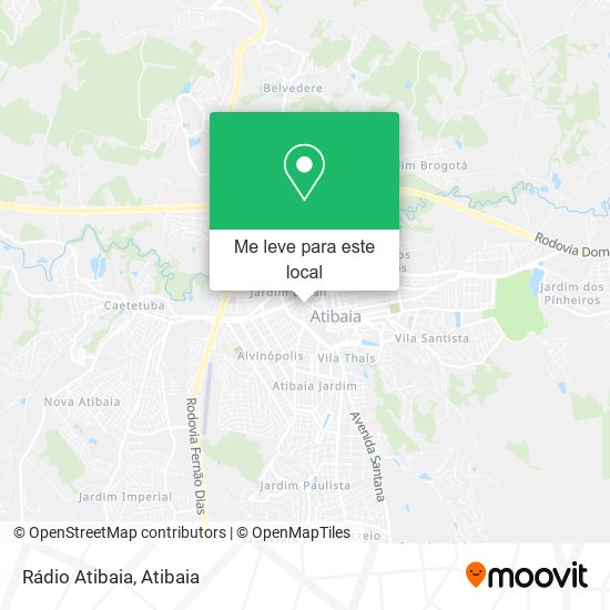 Rádio Atibaia mapa