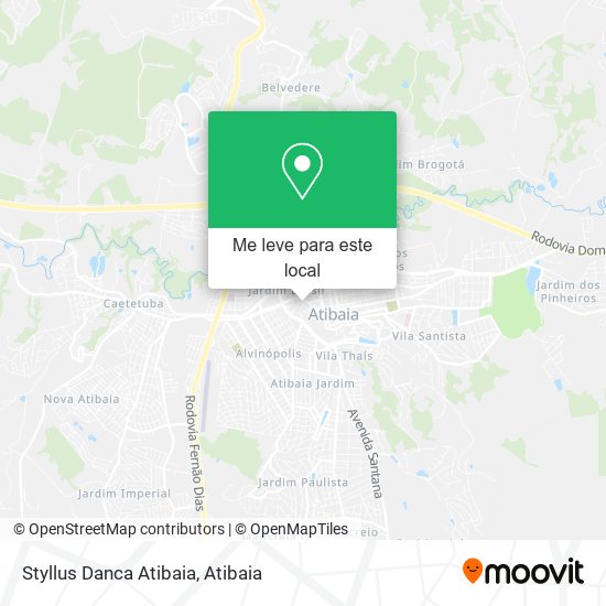Styllus Danca Atibaia mapa