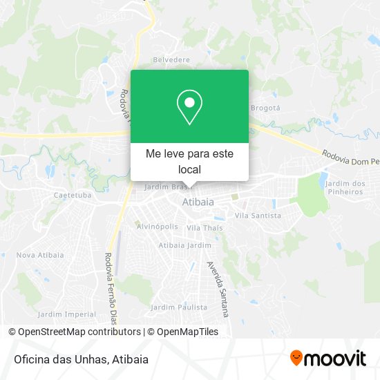 Oficina das Unhas mapa