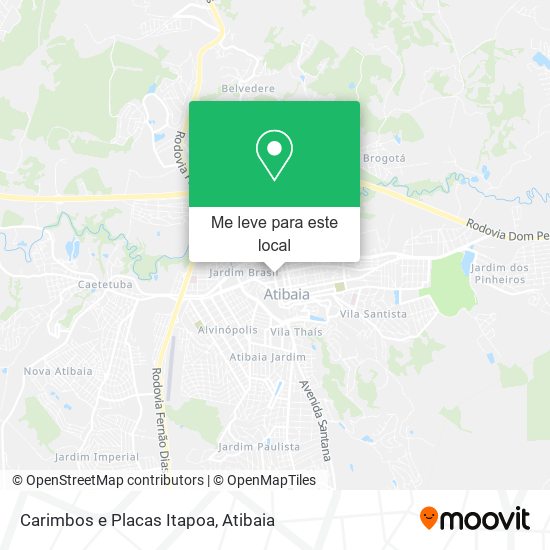 Carimbos e Placas Itapoa mapa