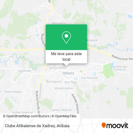 Clube Atibaiense de Xadrez mapa