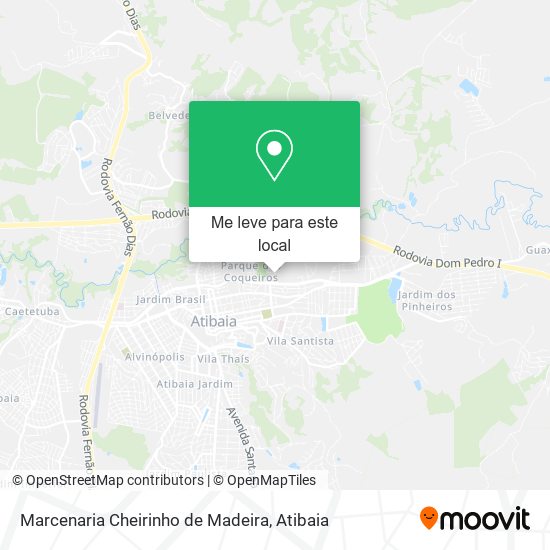 Marcenaria Cheirinho de Madeira mapa