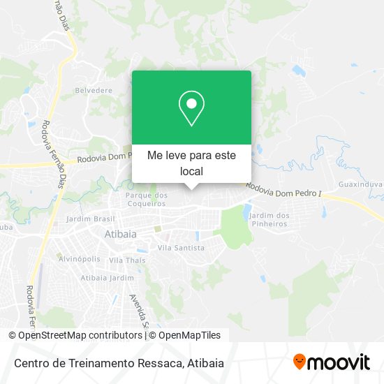 Centro de Treinamento Ressaca mapa