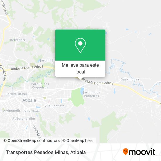 Transportes Pesados Minas mapa