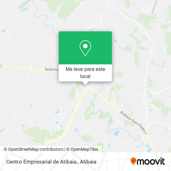 Centro Empresarial de Atibaia. mapa