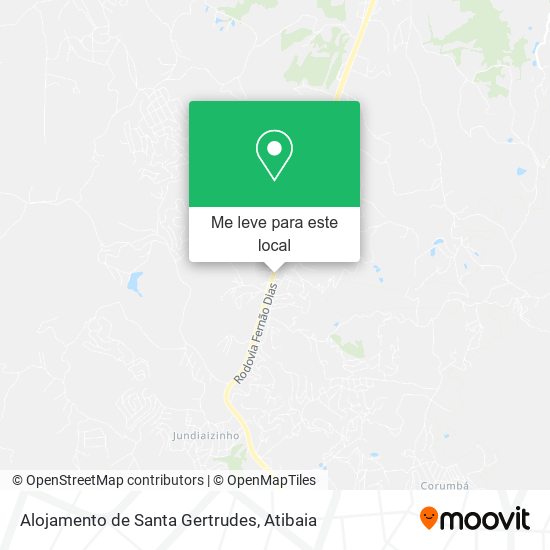 Alojamento de Santa Gertrudes mapa