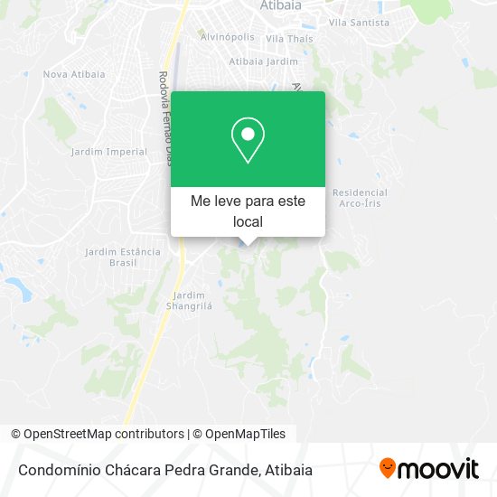Condomínio Chácara Pedra Grande mapa