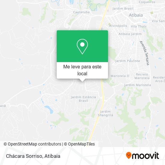 Chácara Sorriso mapa
