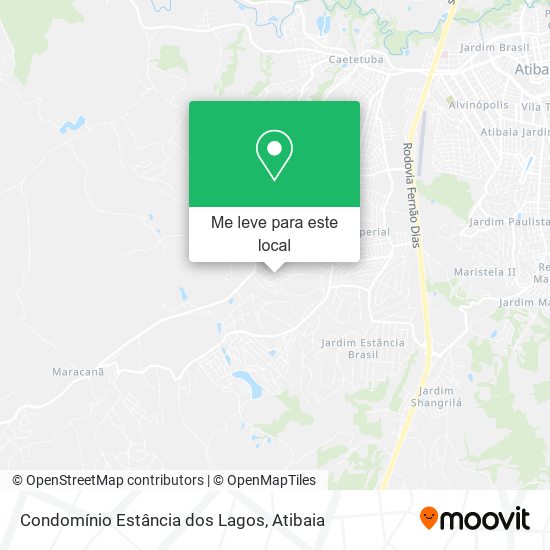 Condomínio Estância dos Lagos mapa