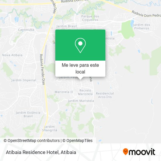 Atibaia Residence Hotel mapa