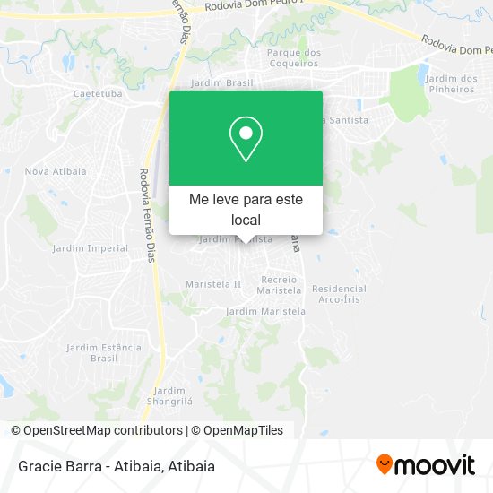Gracie Barra - Atibaia mapa