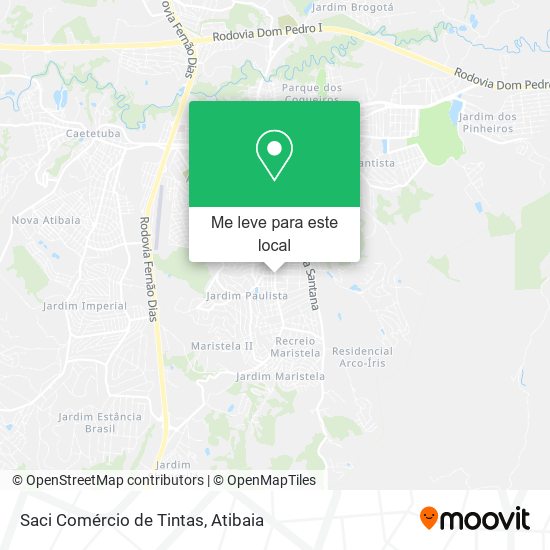 Saci Comércio de Tintas mapa