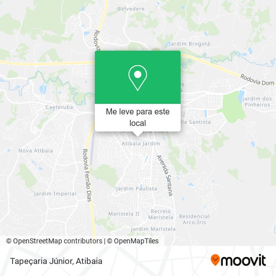 Tapeçaria Júnior mapa