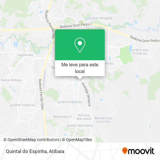 Quintal do Espinha mapa