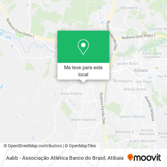Aabb - Associação Atlética Banco do Brasil mapa